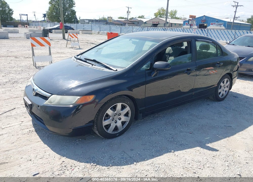 2008 HONDA CIVIC LX VIN: 1HGFA16598L018492