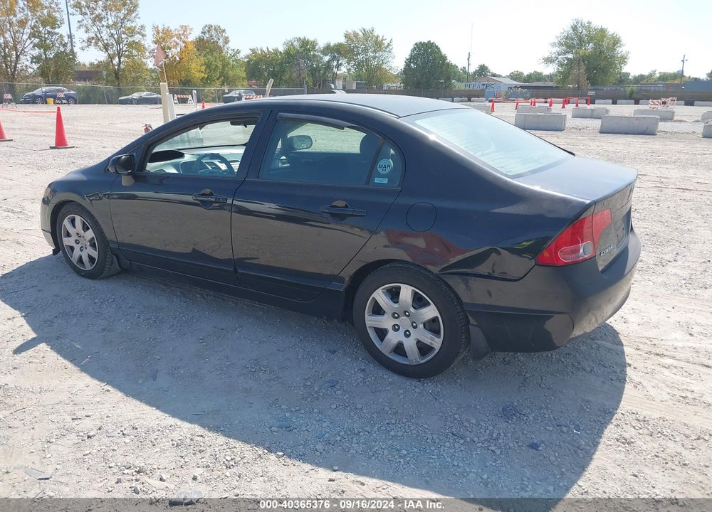 2008 HONDA CIVIC LX VIN: 1HGFA16598L018492