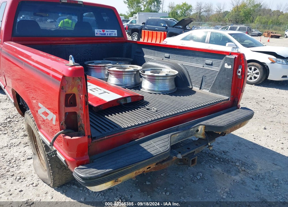 1997 CHEVROLET K1500 FLEETSIDE VIN: 2GCEK19R5V1158496