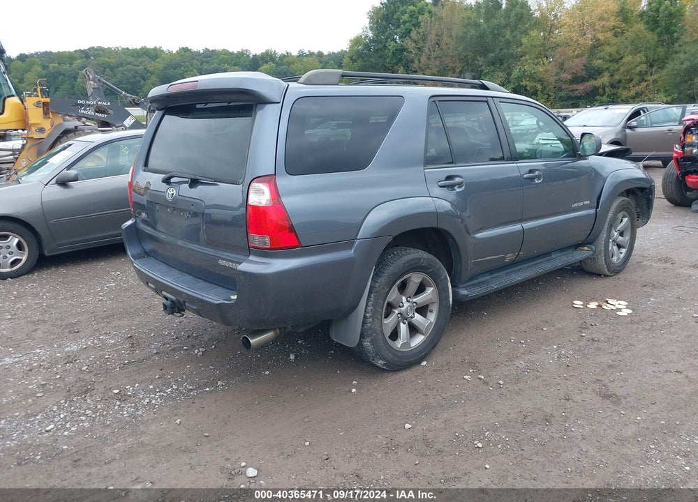 2008 TOYOTA 4RUNNER LIMITED V6 VIN: JTEBU17R18K020826