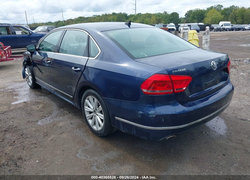 2013 VOLKSWAGEN PASSAT 2.5L SEL PREMIUM VIN: 1VWCP7A31DC044360