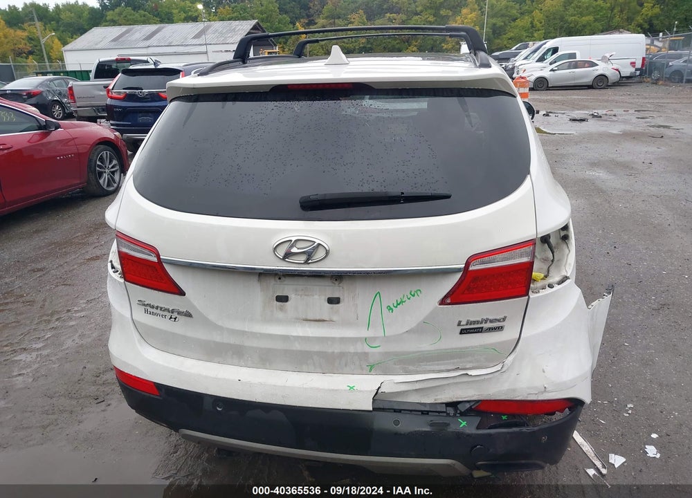 2016 HYUNDAI SANTA FE LIMITED VIN: KM8SRDHF6GU132516