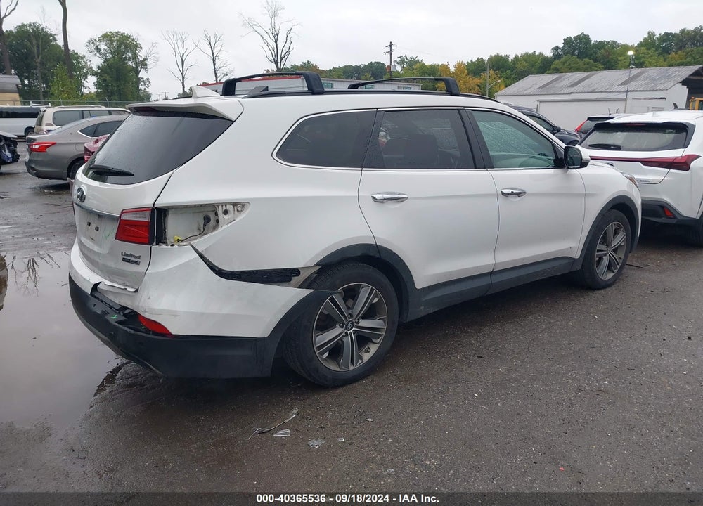 2016 HYUNDAI SANTA FE LIMITED VIN: KM8SRDHF6GU132516