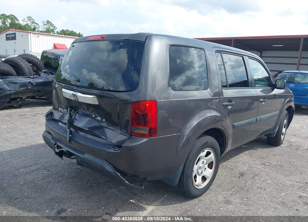 2012 HONDA PILOT LX VIN: 5FNYF3H21CB002208