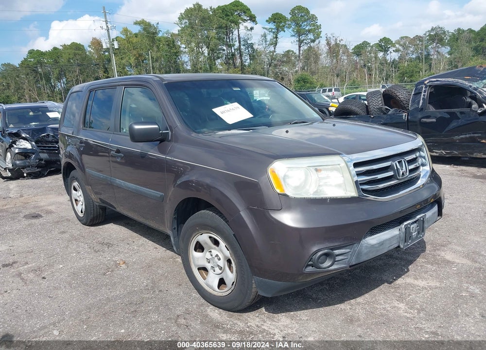 2012 HONDA PILOT LX VIN: 5FNYF3H21CB002208