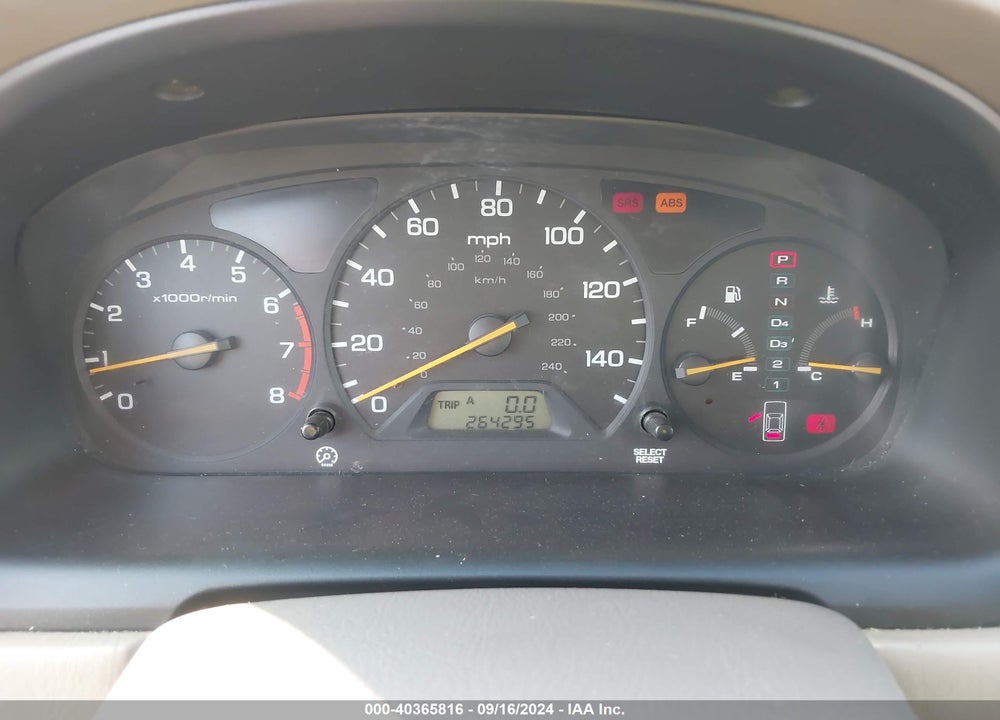 2001 HONDA ACCORD 3.0 EX VIN: 1HGCG16571A054054
