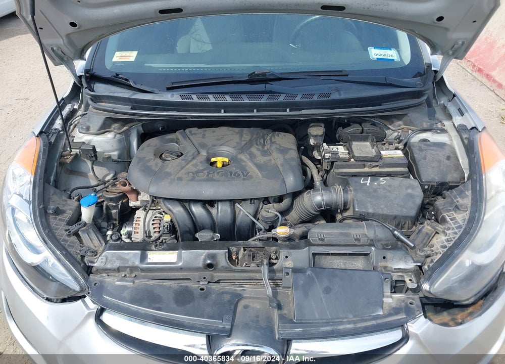 2013 HYUNDAI ELANTRA GLS VIN: 5NPDH4AE8DH168344