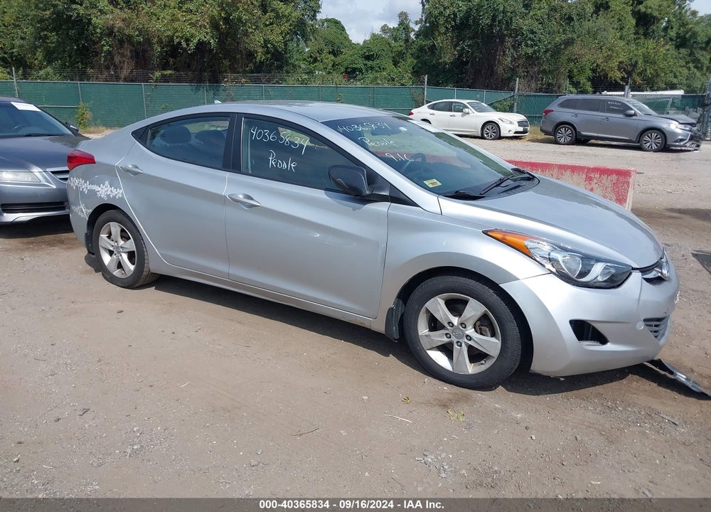 2013 HYUNDAI ELANTRA GLS VIN: 5NPDH4AE8DH168344