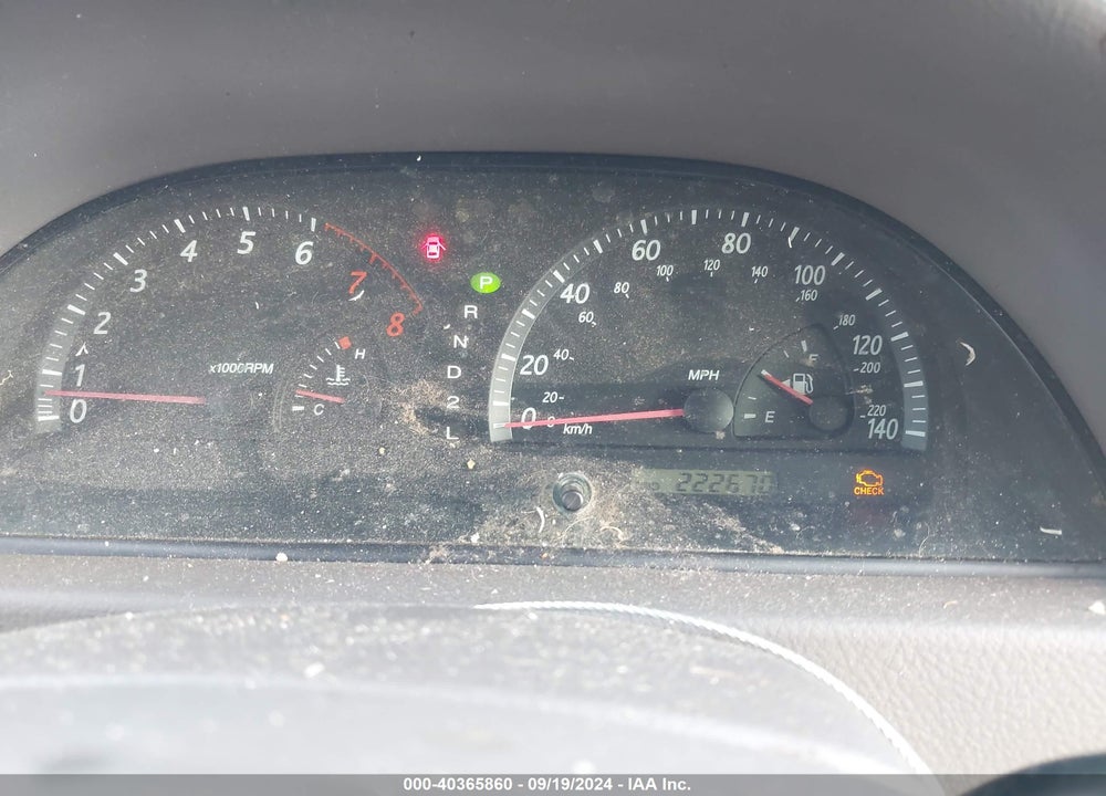 2002 TOYOTA CAMRY XLE V6 VIN: 4T1BF30K62U536484