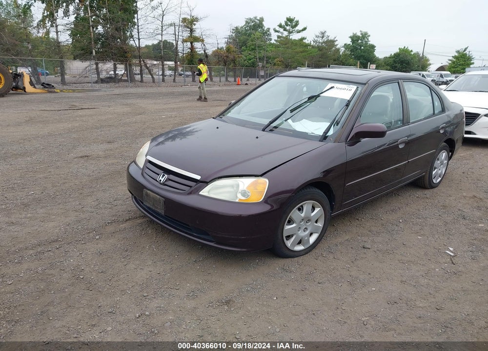 2001 HONDA CIVIC EX VIN: 2HGES26761H500467