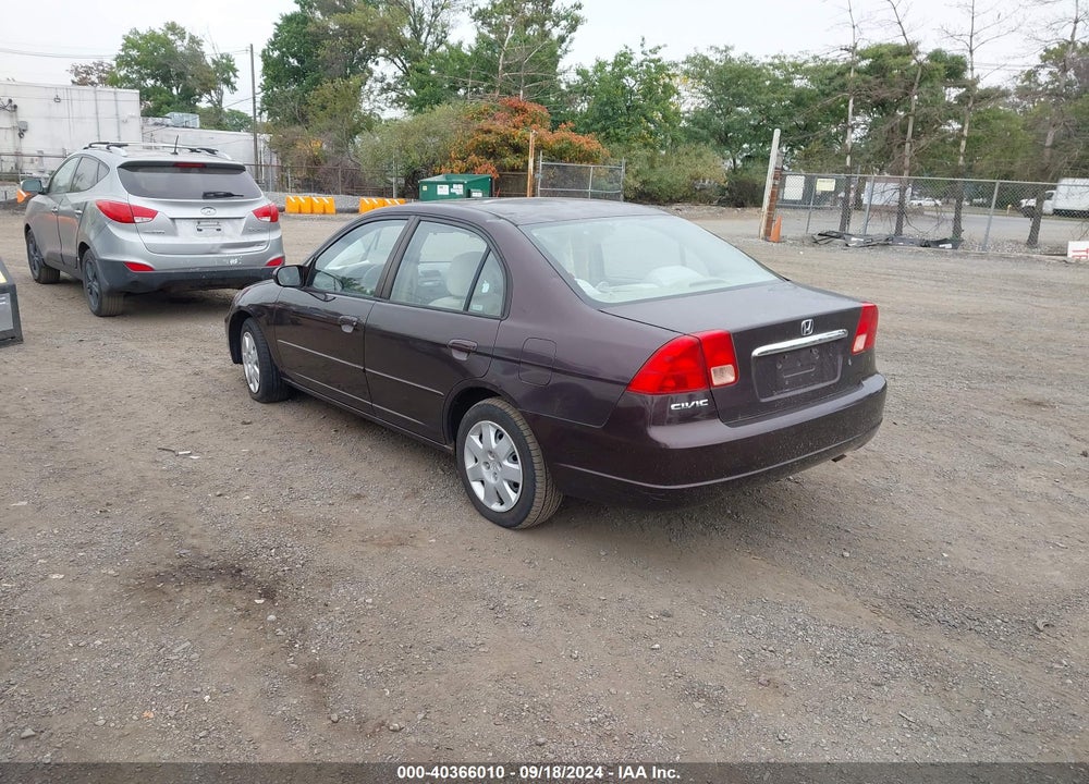 2001 HONDA CIVIC EX VIN: 2HGES26761H500467