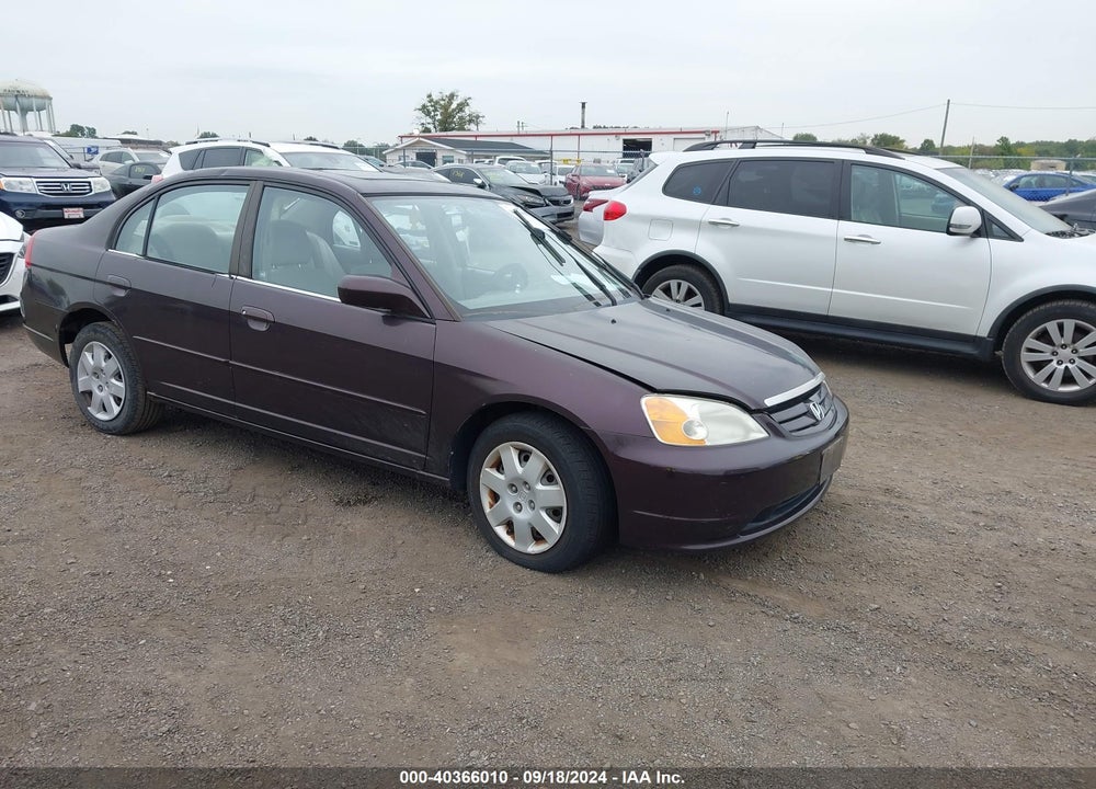 2001 HONDA CIVIC EX VIN: 2HGES26761H500467