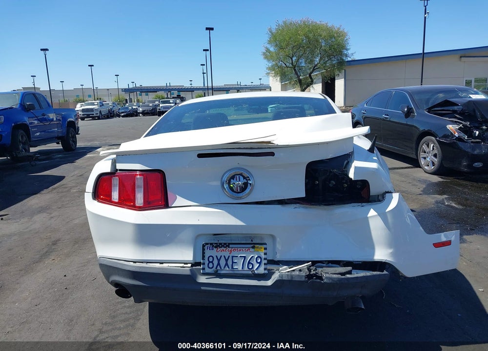2012 FORD MUSTANG V6 VIN: 1ZVBP8AM4C5282071