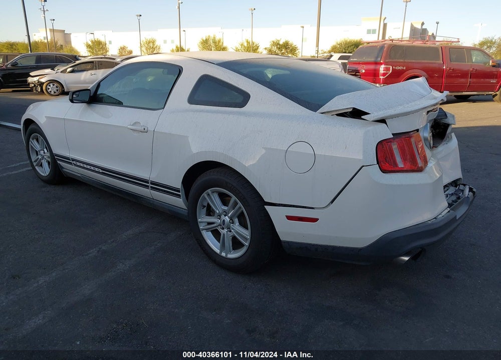 2012 FORD MUSTANG V6 VIN: 1ZVBP8AM4C5282071