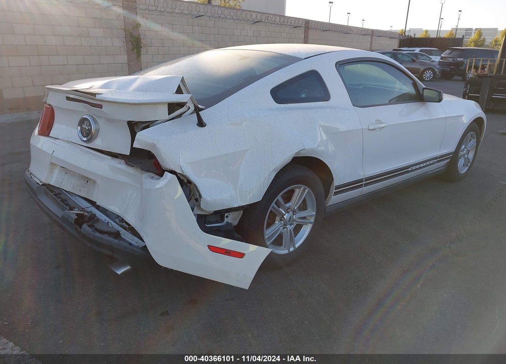 2012 FORD MUSTANG V6 VIN: 1ZVBP8AM4C5282071