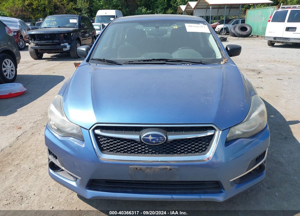 2015 SUBARU IMPREZA 2.0I VIN: JF1GPAA62F8299364