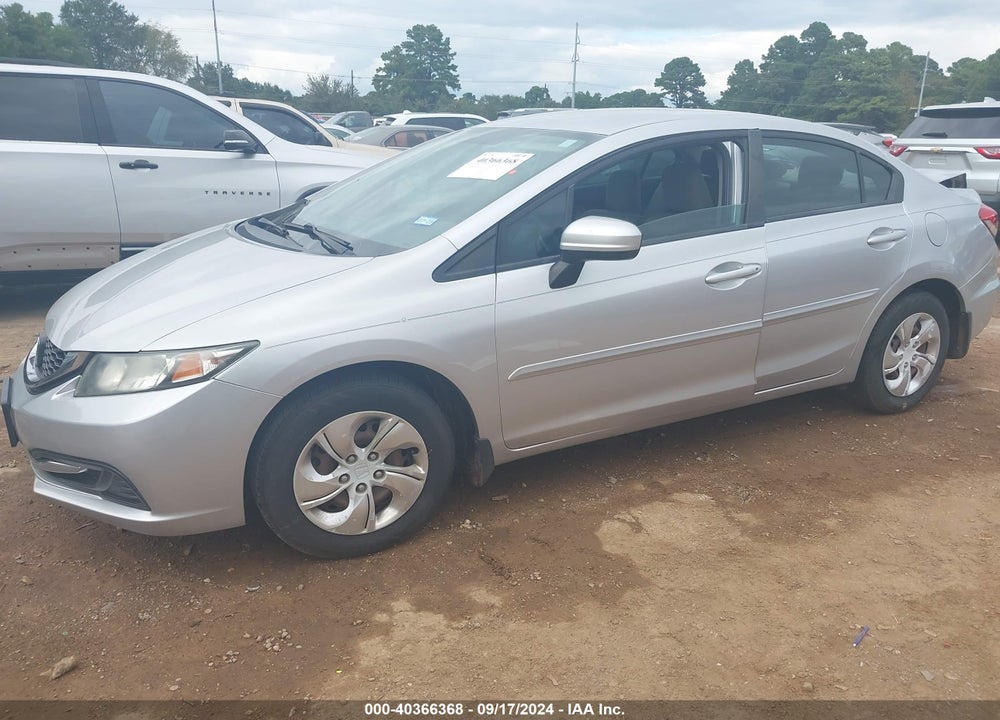 2014 HONDA CIVIC LX VIN: 19XFB2E53EE049633