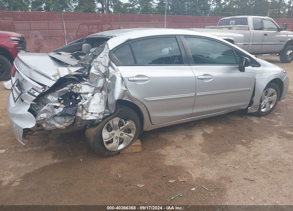 2014 HONDA CIVIC LX VIN: 19XFB2E53EE049633
