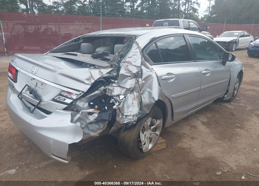 2014 HONDA CIVIC LX VIN: 19XFB2E53EE049633
