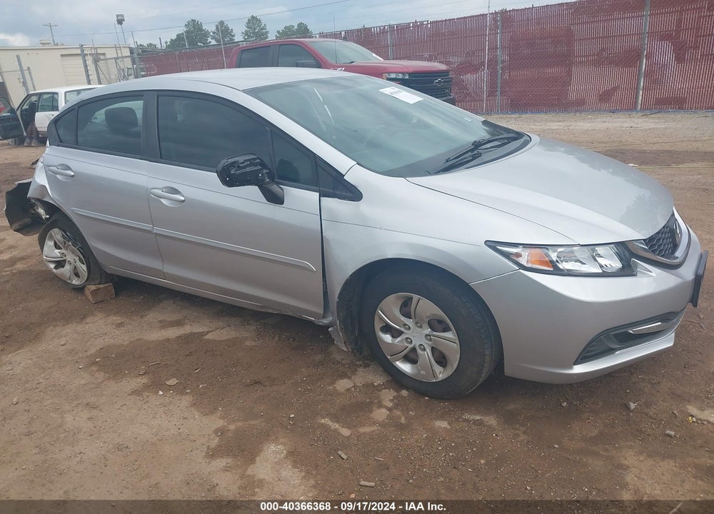 2014 HONDA CIVIC LX VIN: 19XFB2E53EE049633
