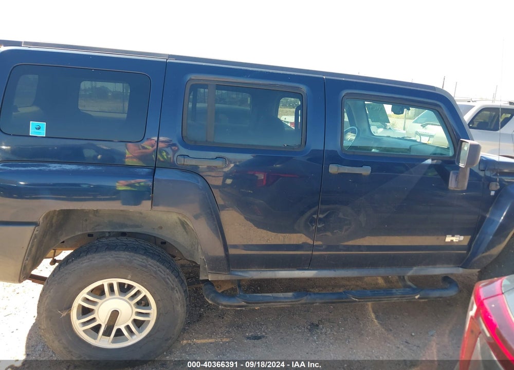 2007 HUMMER H3 SUV VIN: 5GTDN13E378187223