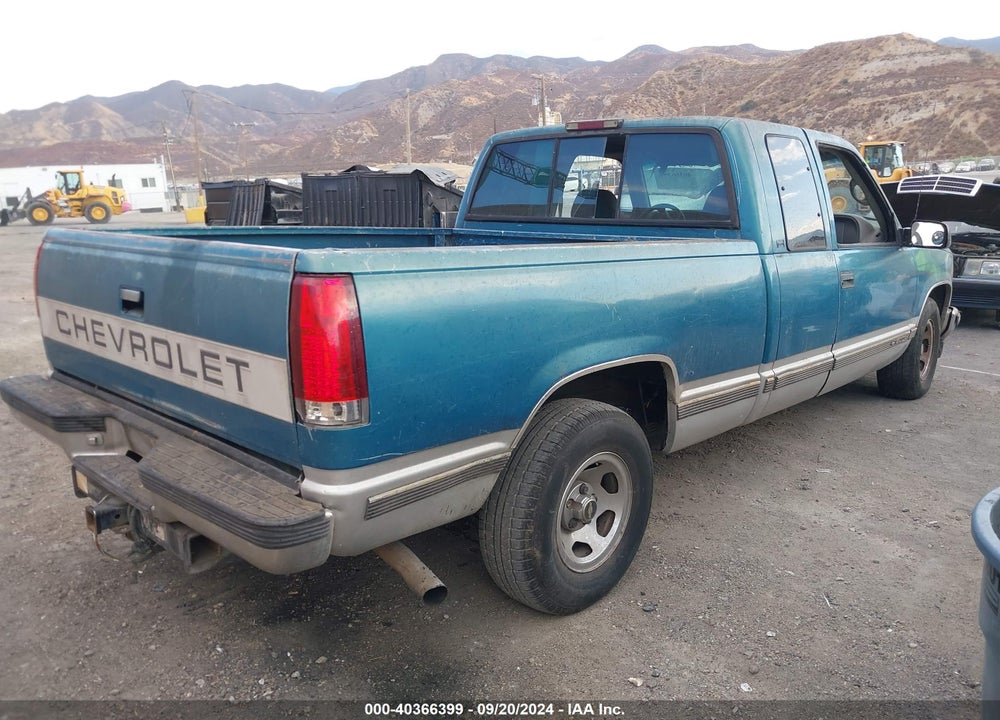 1997 CHEVROLET C1500 FLEETSIDE VIN: 2GCEC19R1V1136301