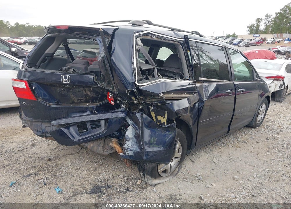 2007 HONDA ODYSSEY EX VIN: 5FNRL38407B020316