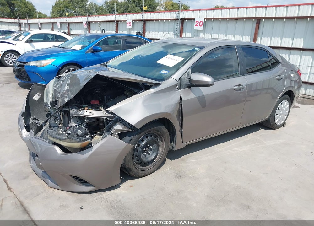 2016 TOYOTA COROLLA LE VIN: 2T1BURHE9GC719023