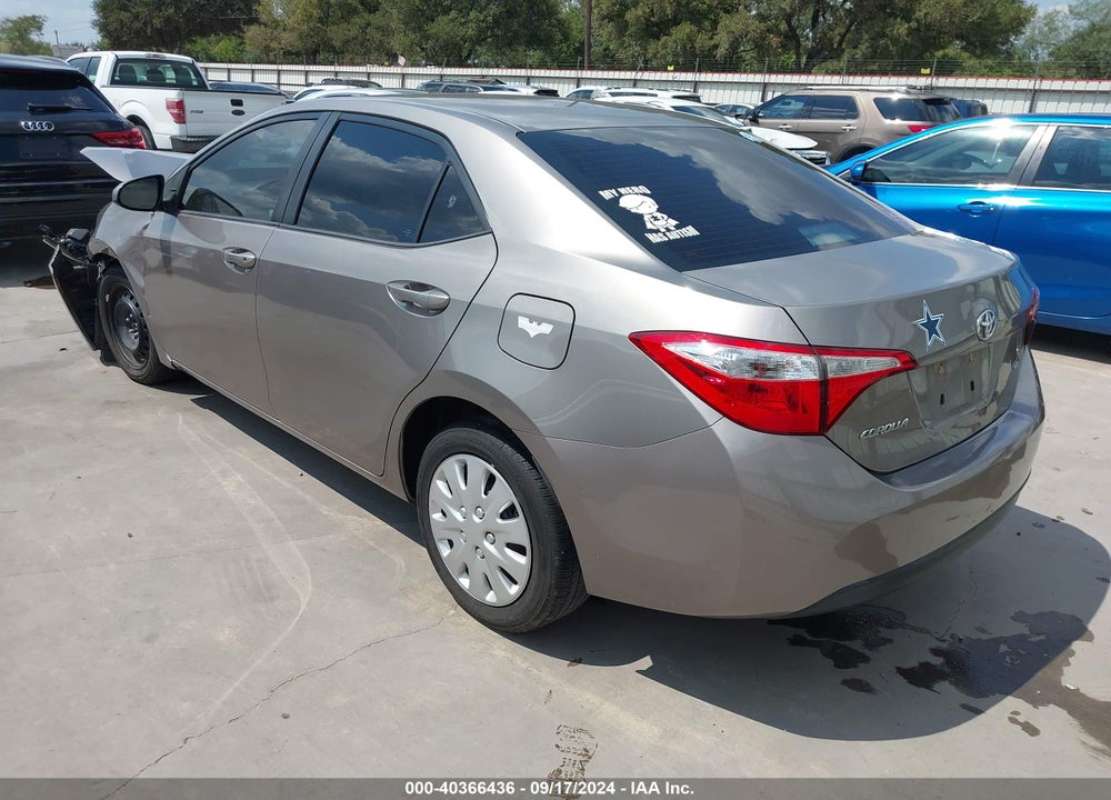 2016 TOYOTA COROLLA LE VIN: 2T1BURHE9GC719023