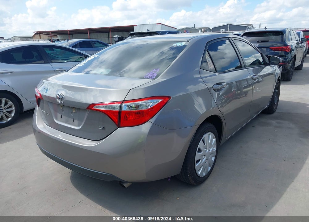 2016 TOYOTA COROLLA LE VIN: 2T1BURHE9GC719023