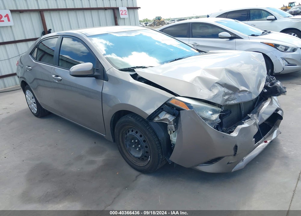 2016 TOYOTA COROLLA LE VIN: 2T1BURHE9GC719023
