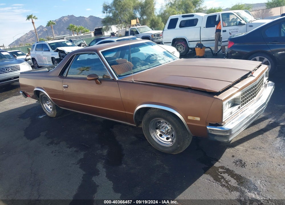 1983 CHEVROLET EL CAMINO VIN: 1GCCW80H4DR168516
