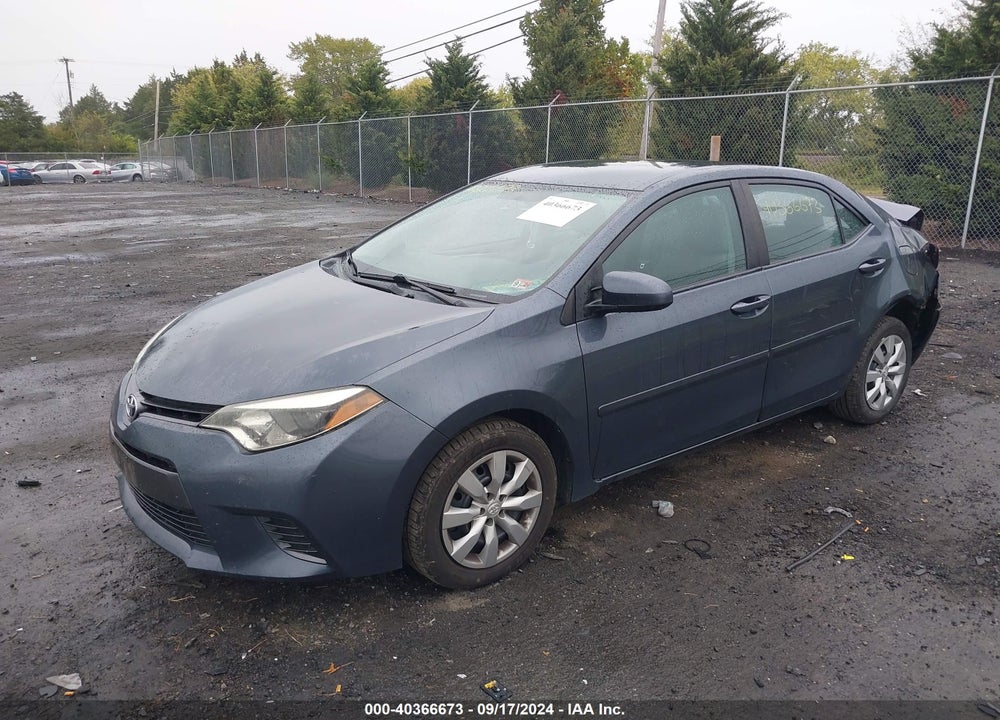 2015 TOYOTA COROLLA LE VIN: 2T1BURHE5FC240886