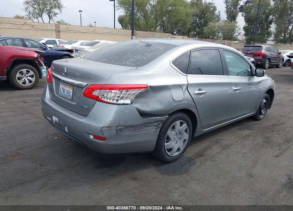 2013 NISSAN SENTRA S VIN: 3N1AB7APXDL665714