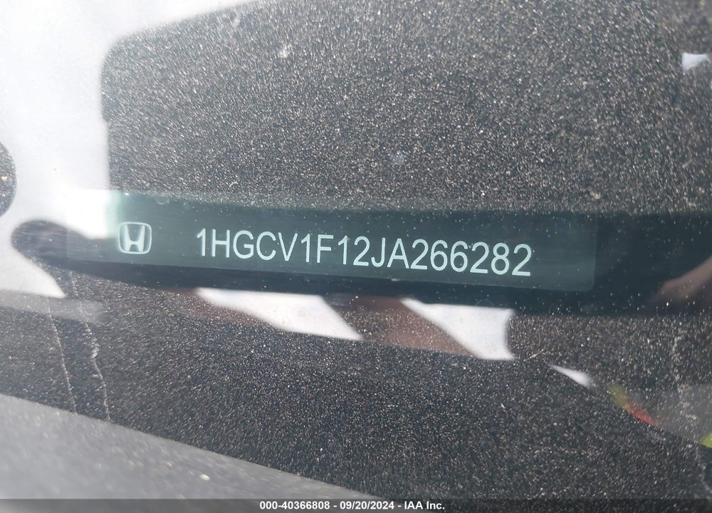 2018 HONDA ACCORD LX VIN: 1HGCV1F12JA266282
