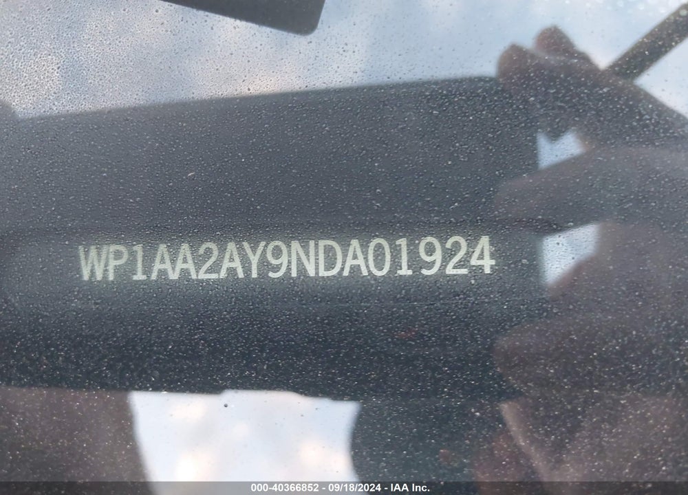 2022 PORSCHE CAYENNE PLATINUM EDITION VIN: WP1AA2AY9NDA01924