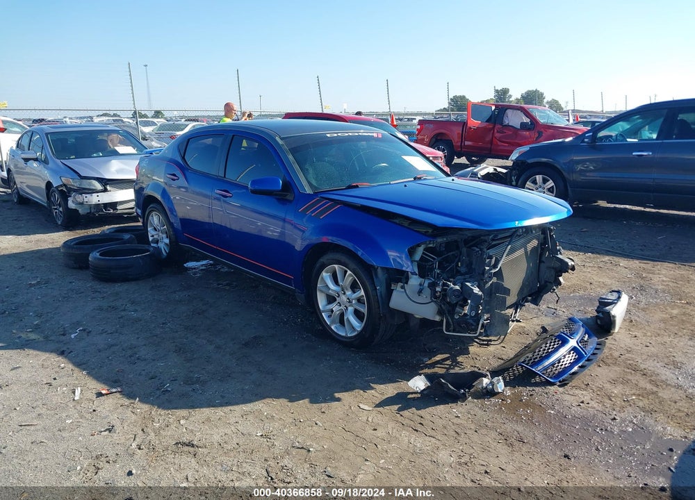 2012 DODGE AVENGER R/T VIN: 1C3CDZBGXCN291246