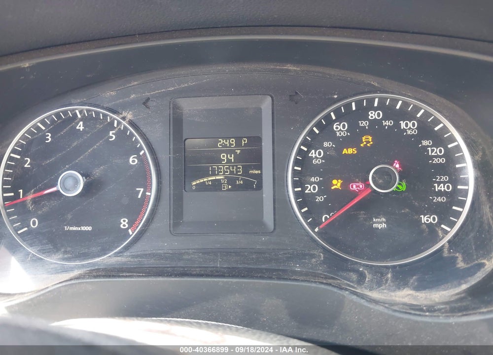 2012 VOLKSWAGEN JETTA 2.5L SE VIN: 3VWDX7AJ6CM068203