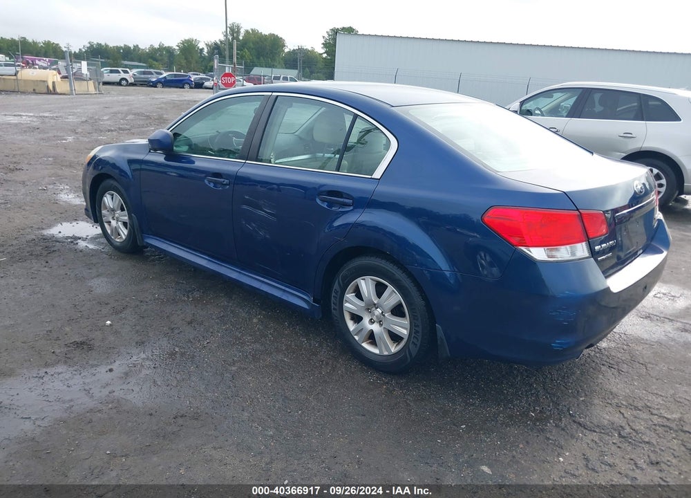 2011 SUBARU LEGACY 2.5I PREMIUM VIN: 4S3BMBC66B3228417
