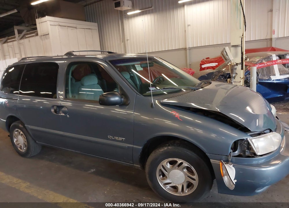 2000 NISSAN QUEST GLE/GXE/SE-CLOTH/SE-LEATHER VIN: 4N2XN11T7YD809575