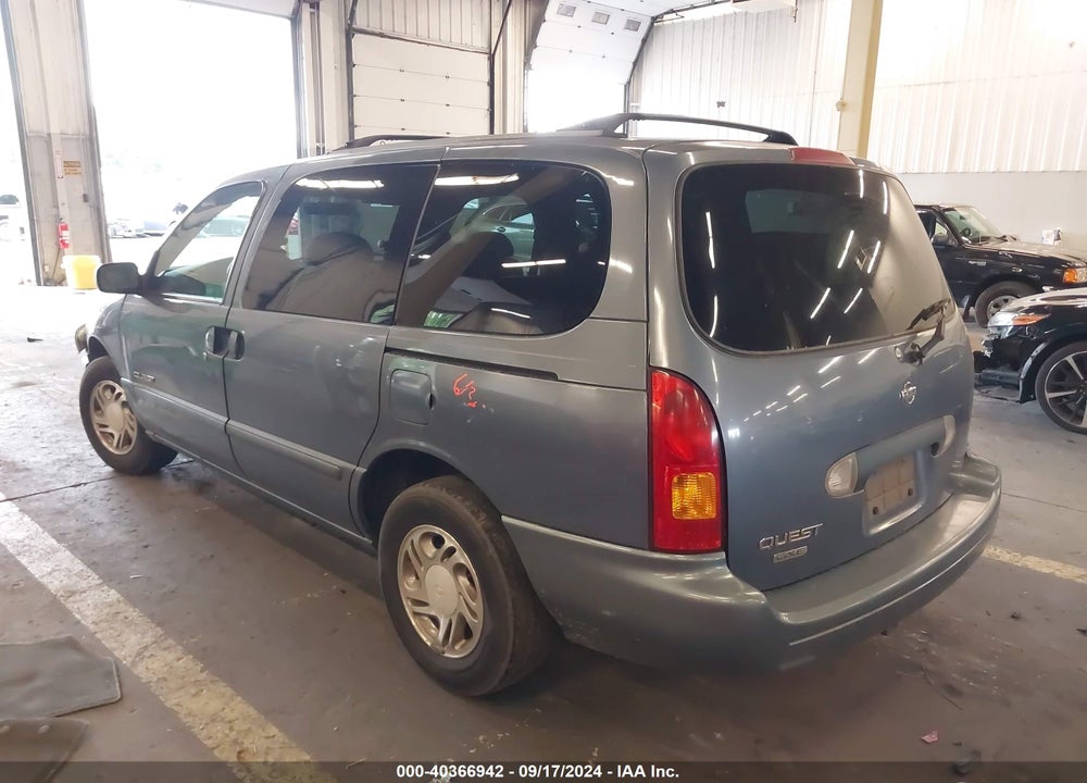 2000 NISSAN QUEST GLE/GXE/SE-CLOTH/SE-LEATHER VIN: 4N2XN11T7YD809575