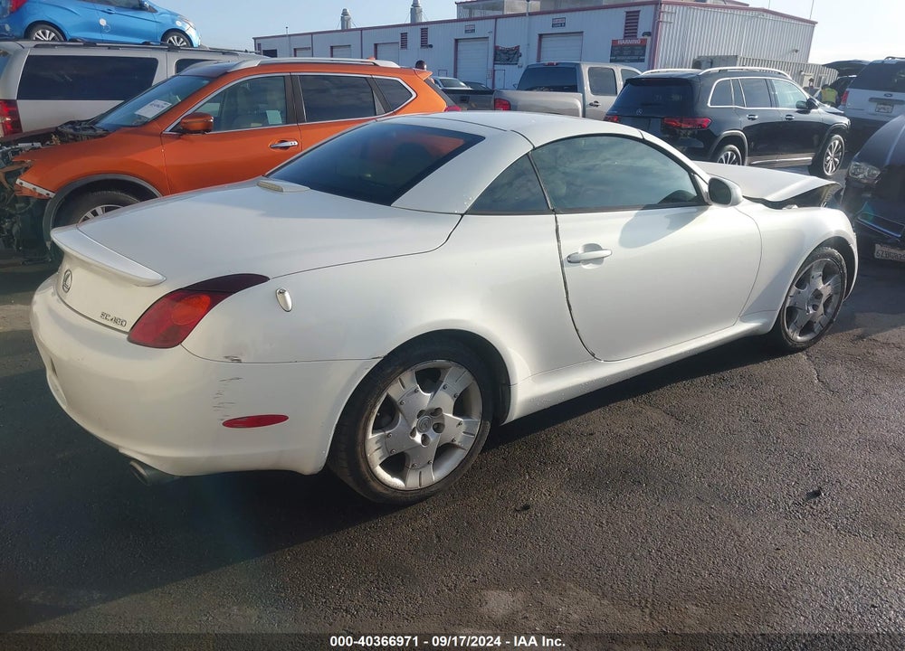 2005 LEXUS SC 430 VIN: JTHFN48Y850064001