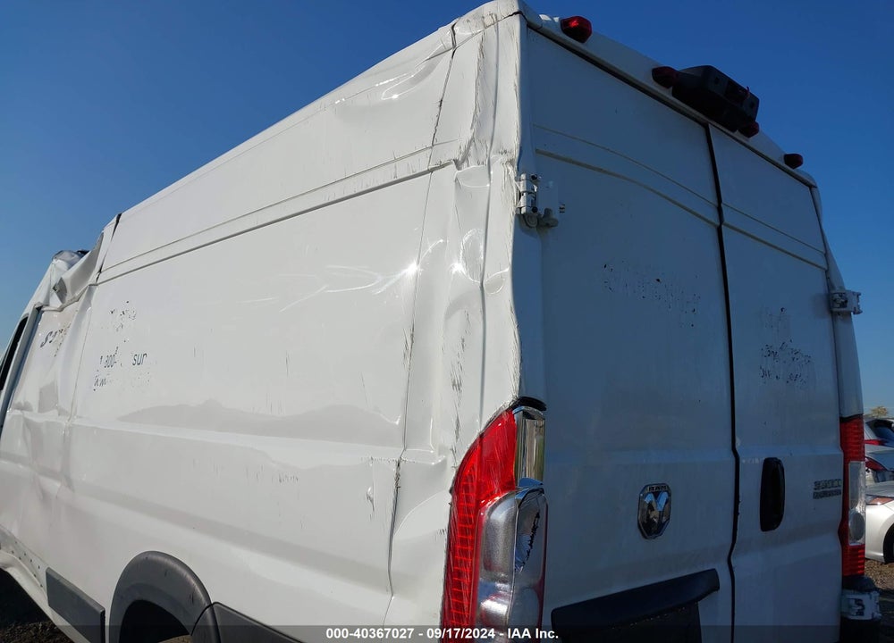 2023 RAM PROMASTER 3500 CARGO VAN HIGH ROOF 159 WB EXT VIN: 3C6MRVJG7PE570683