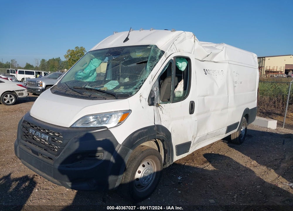 2023 RAM PROMASTER 3500 CARGO VAN HIGH ROOF 159 WB EXT VIN: 3C6MRVJG7PE570683
