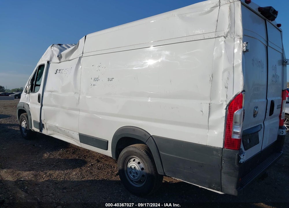 2023 RAM PROMASTER 3500 CARGO VAN HIGH ROOF 159 WB EXT VIN: 3C6MRVJG7PE570683