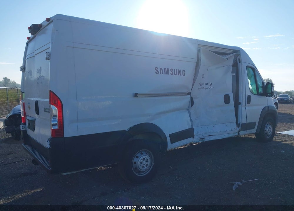 2023 RAM PROMASTER 3500 CARGO VAN HIGH ROOF 159 WB EXT VIN: 3C6MRVJG7PE570683