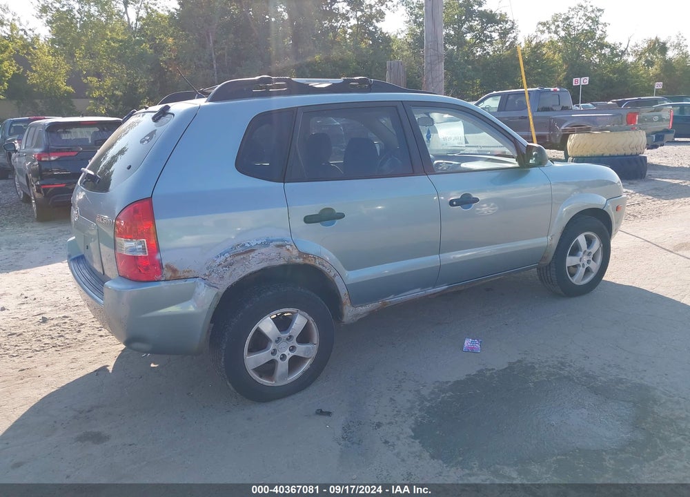 2006 HYUNDAI TUCSON GL VIN: KM8JM12B46U315670
