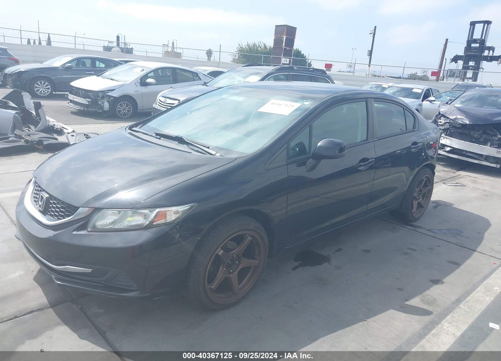 2013 HONDA CIVIC LX VIN: 19XFB2E5XDE031807