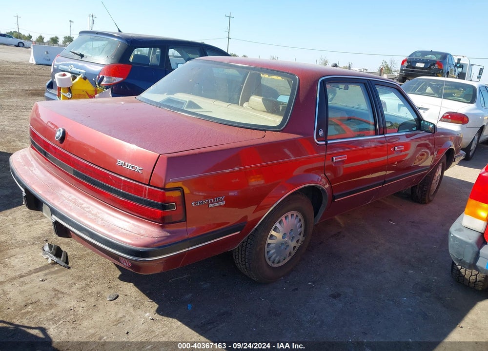 1991 BUICK CENTURY LIMITED VIN: 3G4AL54N7MS605660
