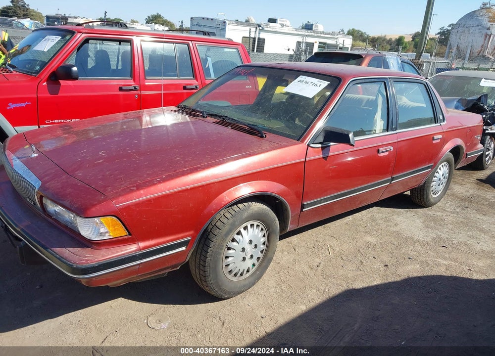 1991 BUICK CENTURY LIMITED VIN: 3G4AL54N7MS605660